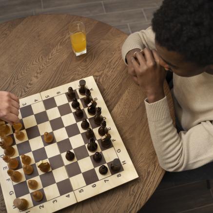 men playing chess