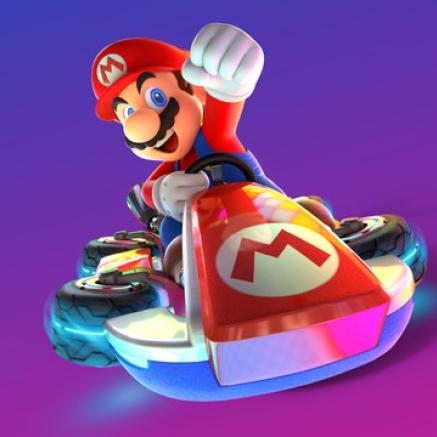 Image of Mario in Mario Kart