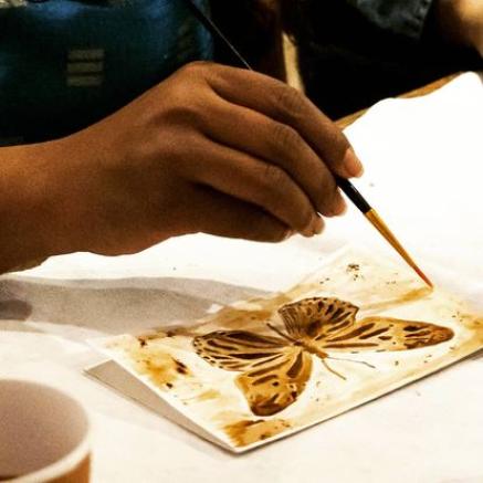 Brewed Brushstrokes: Painting with Coffee   