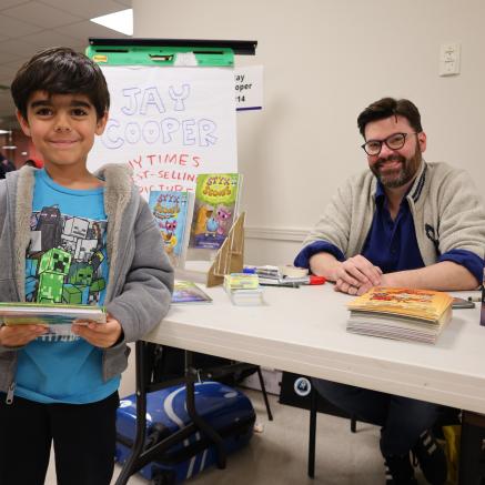 Jay Cooper poses with a young fan at BCBF24