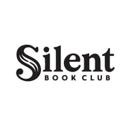 Silent Book Club national organization logo- black text on white background