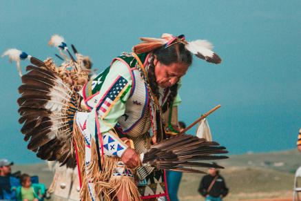 Lakota Native American Man at a Pow Wow