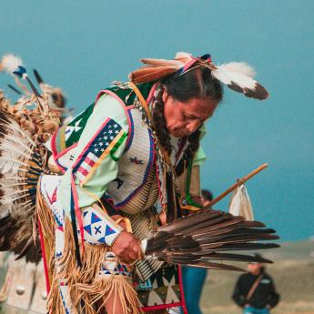 Lakota Native American Man at a Pow Wow